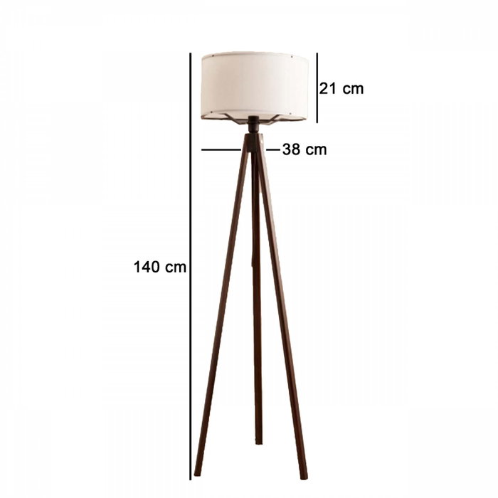 Opviq AYD-3456 Lámpara de pie Blanco y Marrón Opviq AYD-3456 Lámpara de pie Blanco y Marrón